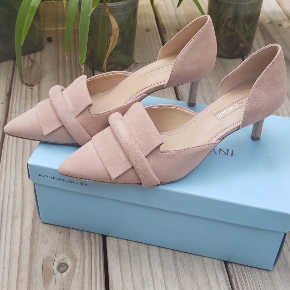 Antonio Melani Suede Pointy Pumps 7.5M